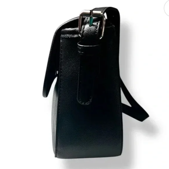 CXL Christian Lacroix Karen Caviar Shoulder Bag Vegan Leather Classic -Black NWT - Picture 3 of 6